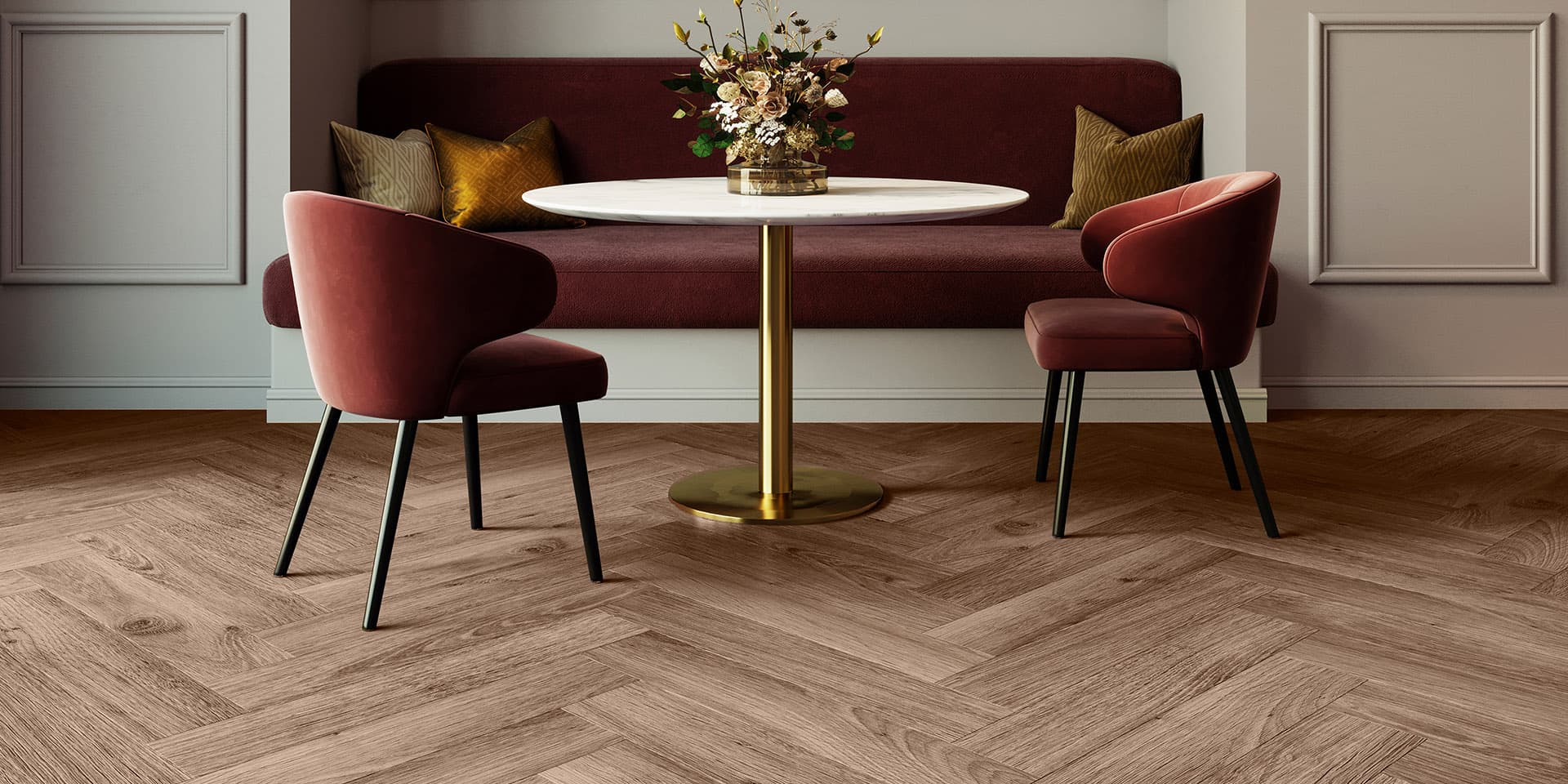 Highland Oak Herringbone